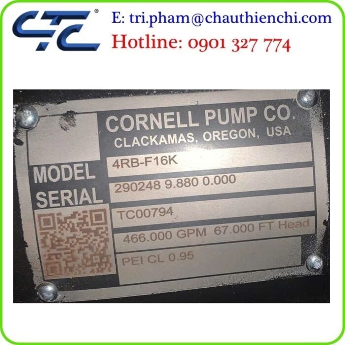 Đầu bơm CORNELL Pump đại lý chính thức tại Việt Nam