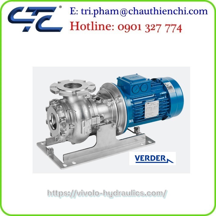 Bơm ly tâm trục vít Verderhus đại lý Việt Nam