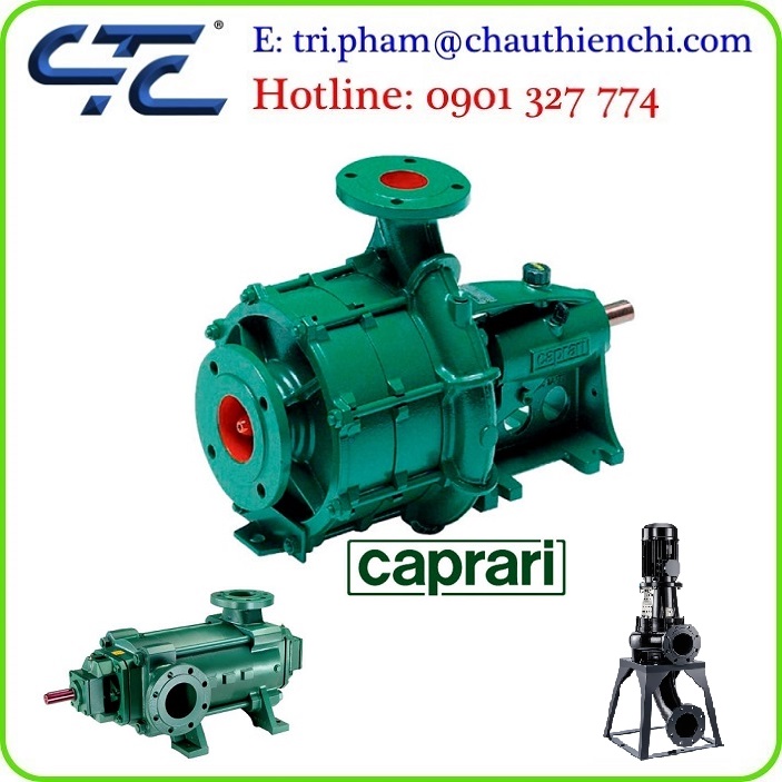 Máy bơm đa tầng nằm ngang Caprari